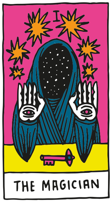The Magician — SuperBlast tarot illustration for RVCA